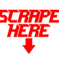 SCRAPE HERE STICKERS - Thebrapshop