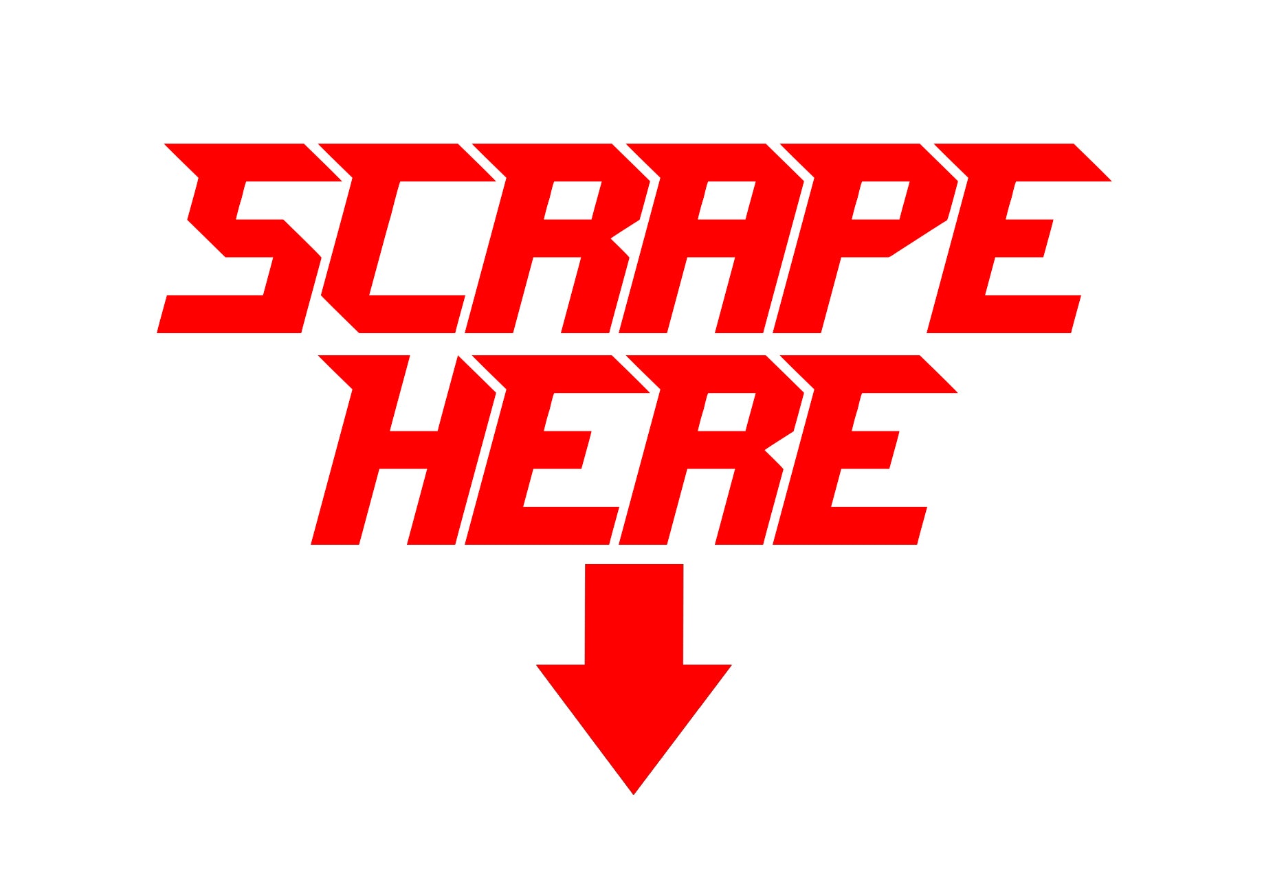 SCRAPE HERE STICKERS - Thebrapshop