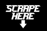 SCRAPE HERE STICKERS - Thebrapshop