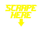 SCRAPE HERE STICKERS - Thebrapshop