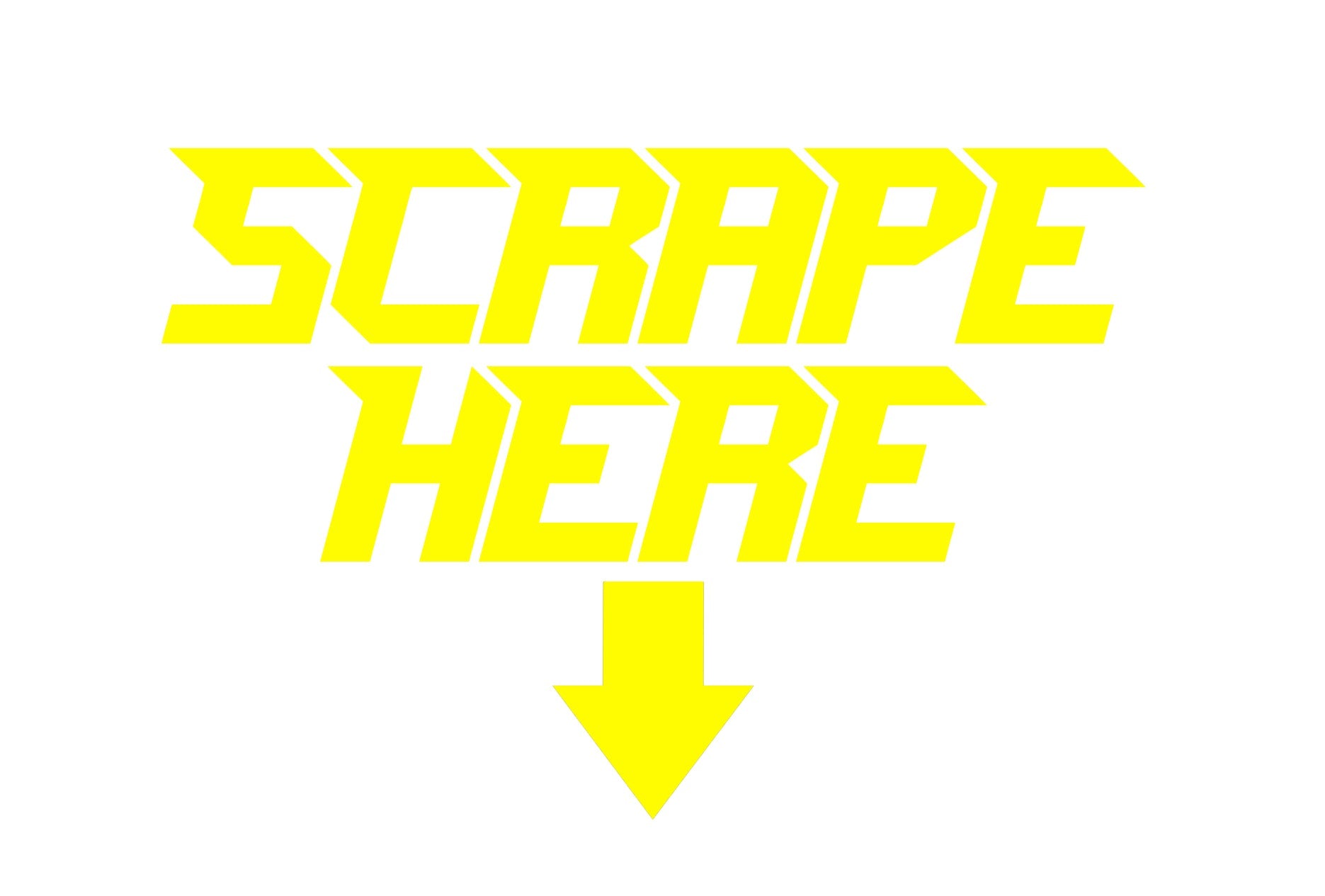 SCRAPE HERE STICKERS - Thebrapshop