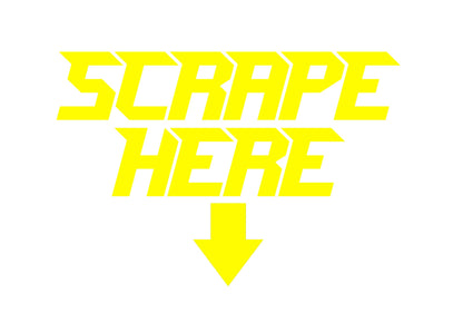 SCRAPE HERE STICKERS - Thebrapshop