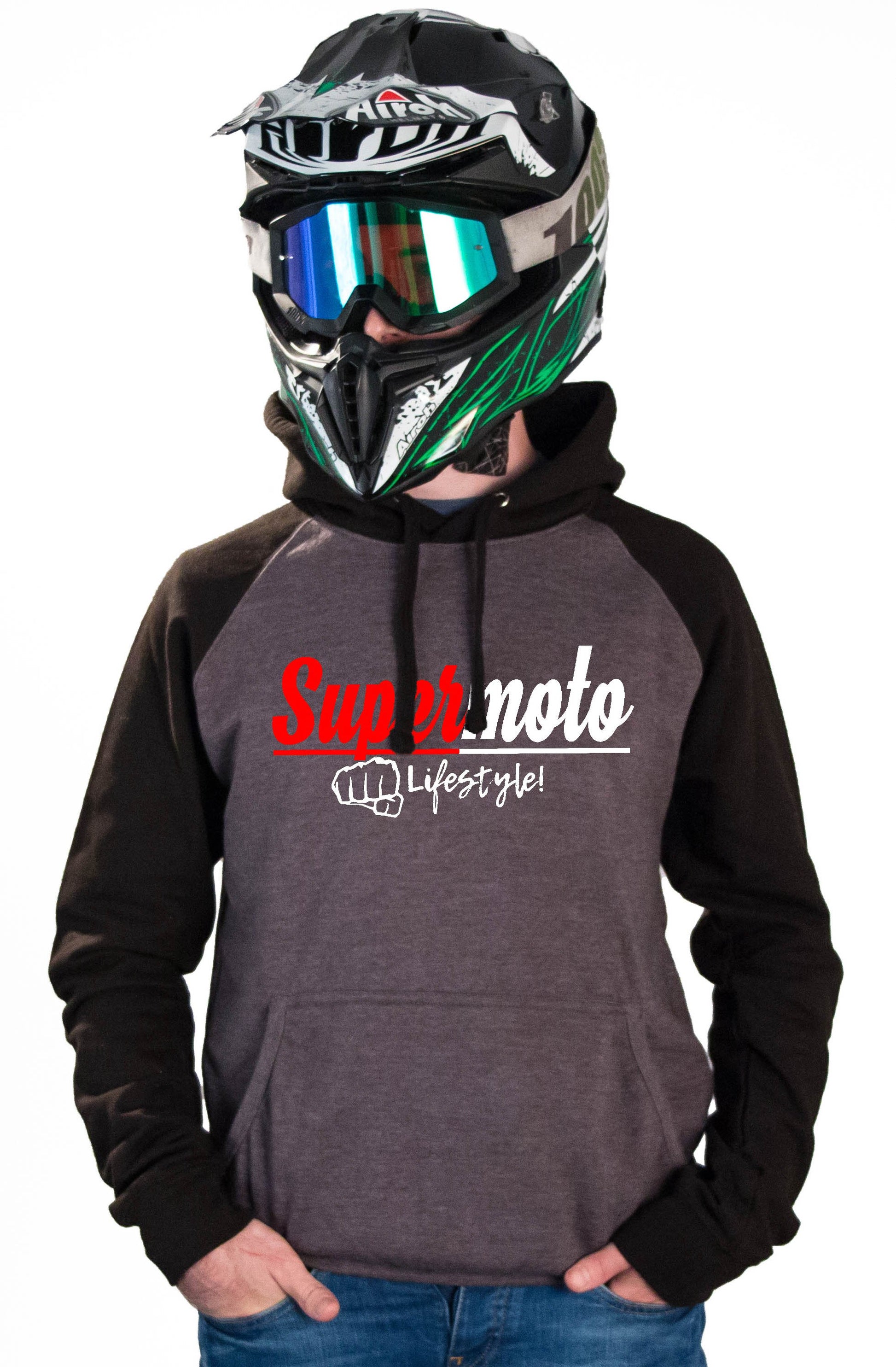 SM LIFESTYLE - CHARCOAL HOODIES - Thebrapshop