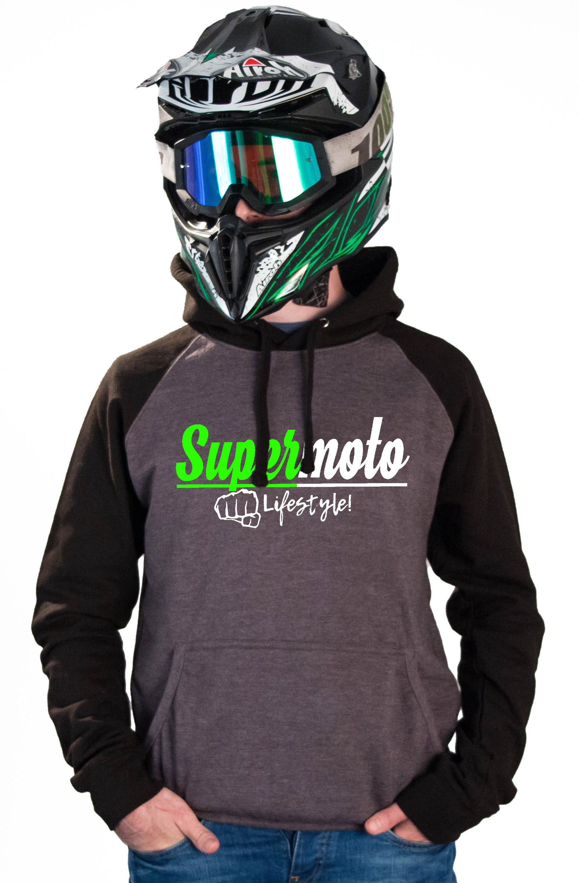 SM LIFESTYLE - CHARCOAL HOODIES - Thebrapshop