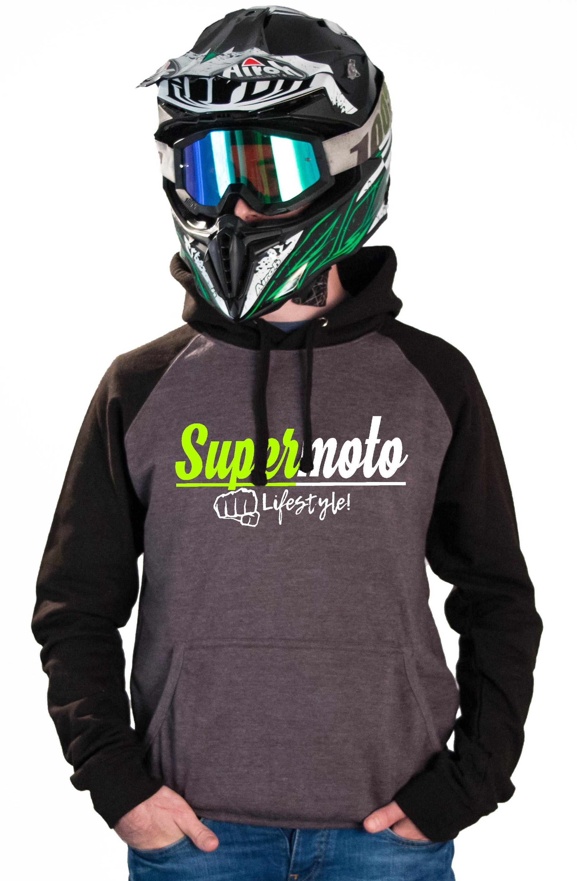 SM LIFESTYLE - CHARCOAL HOODIES - Thebrapshop