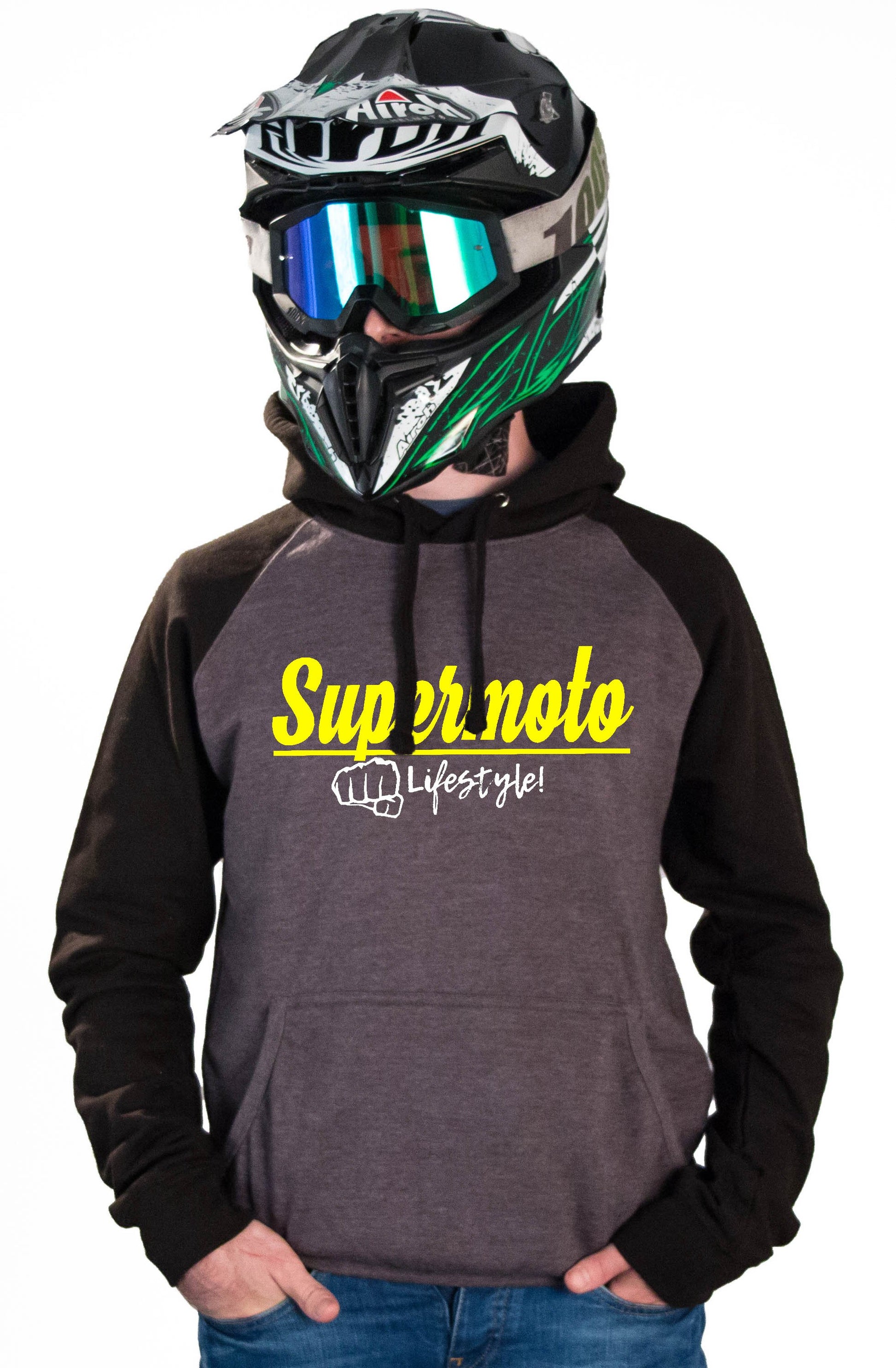 SM LIFESTYLE - CHARCOAL HOODIES - Thebrapshop