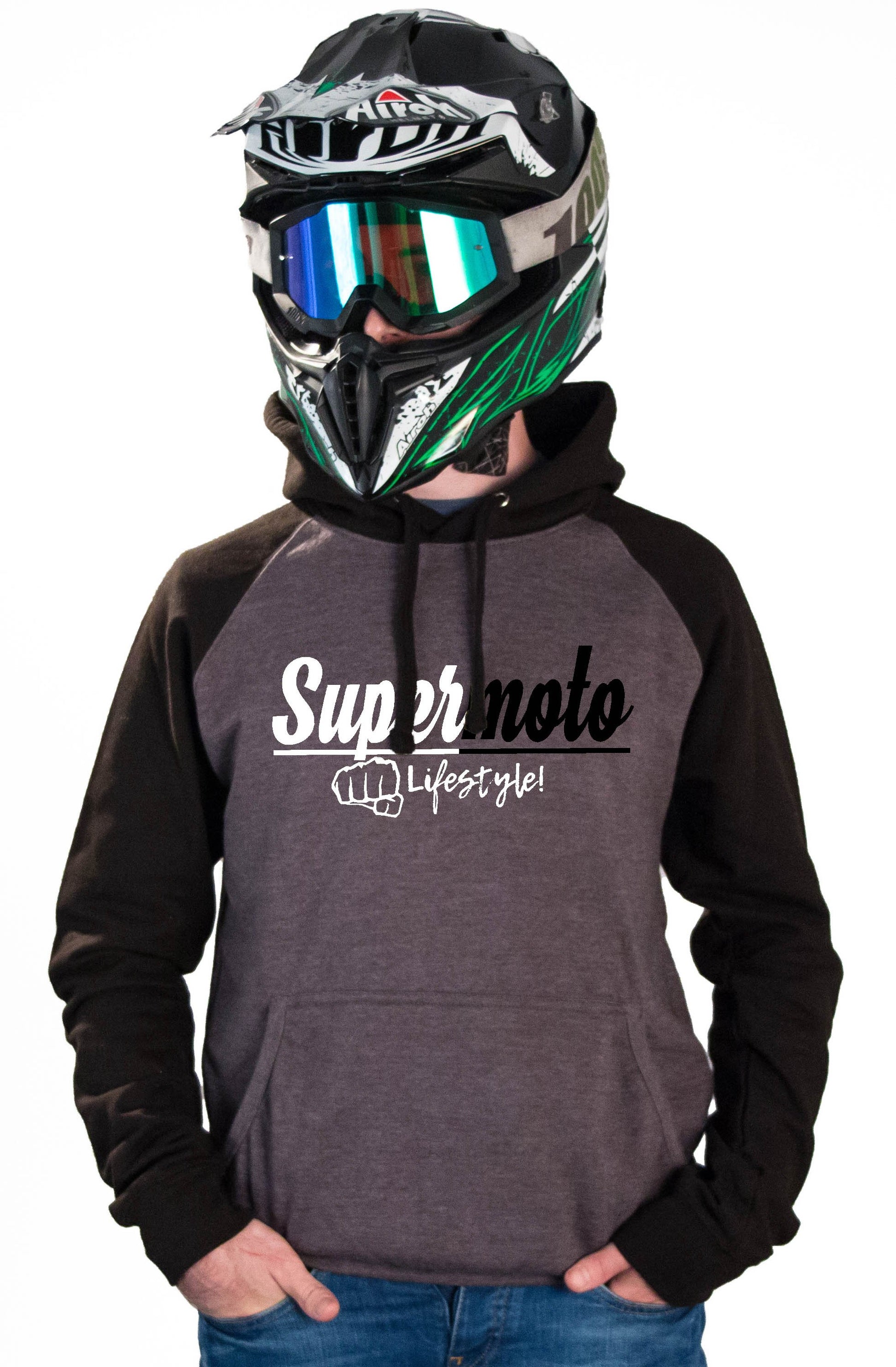 SM LIFESTYLE - CHARCOAL HOODIES - Thebrapshop