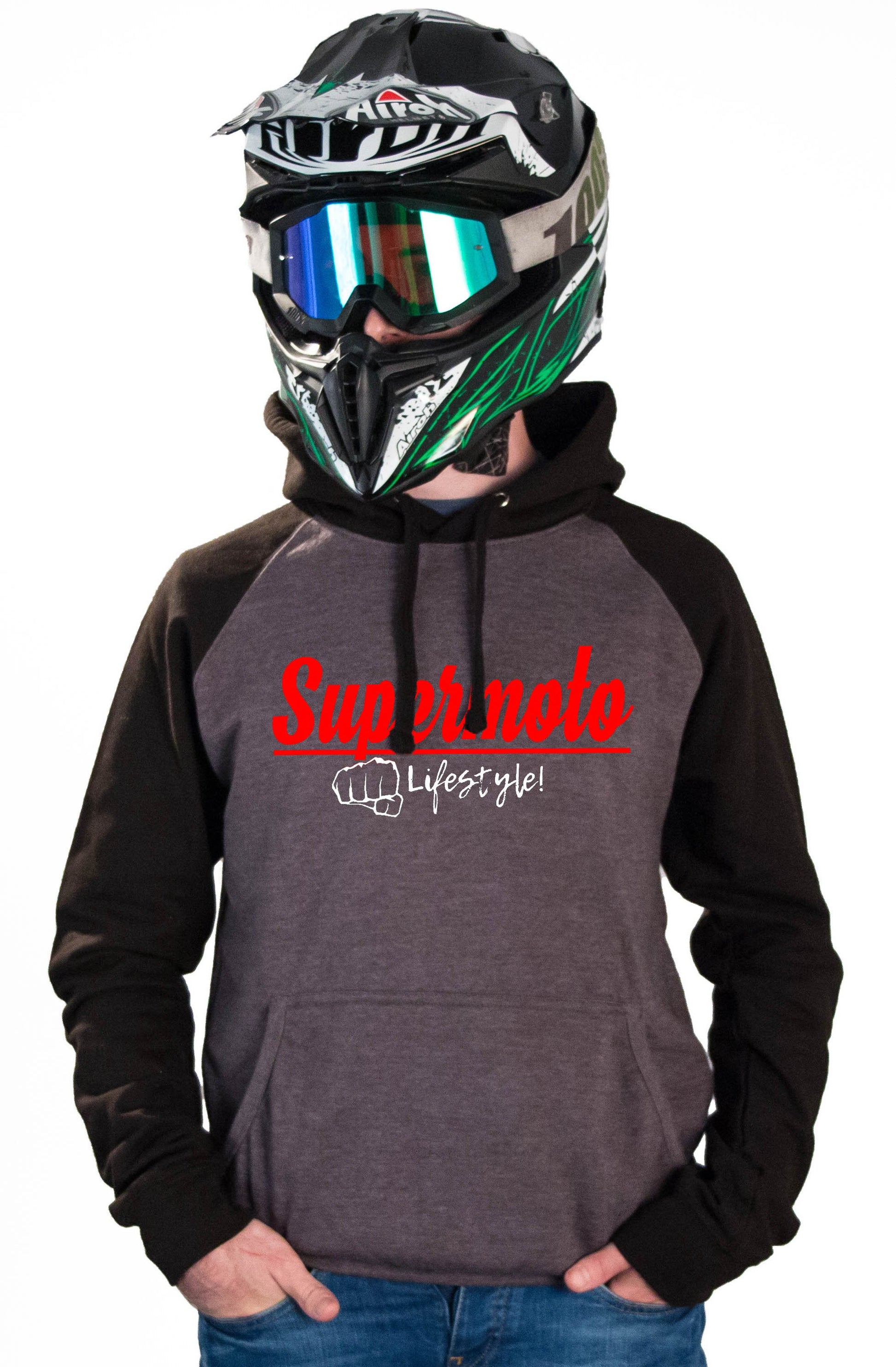 SM LIFESTYLE - CHARCOAL HOODIES - Thebrapshop