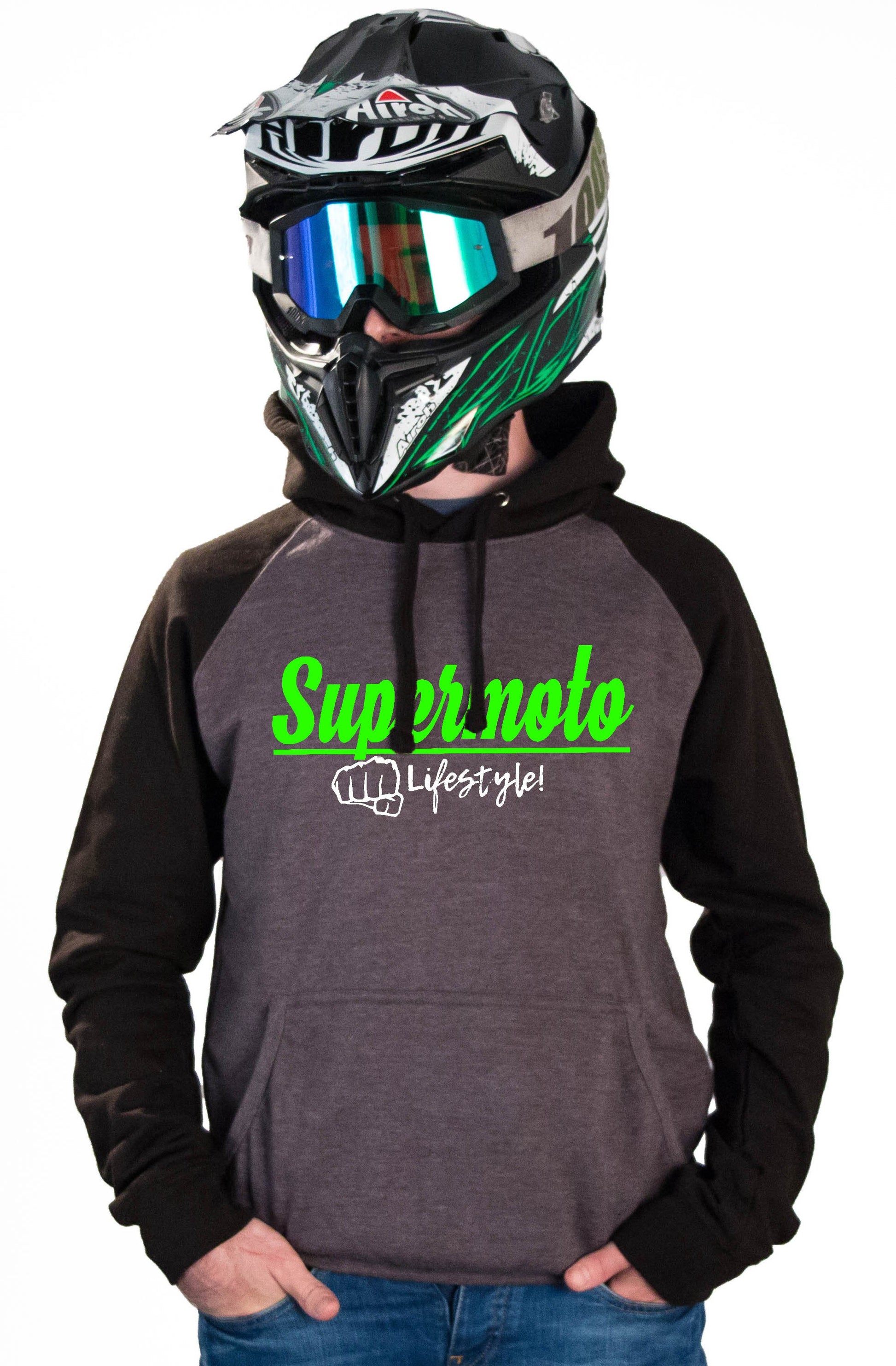 SM LIFESTYLE - CHARCOAL HOODIES - Thebrapshop