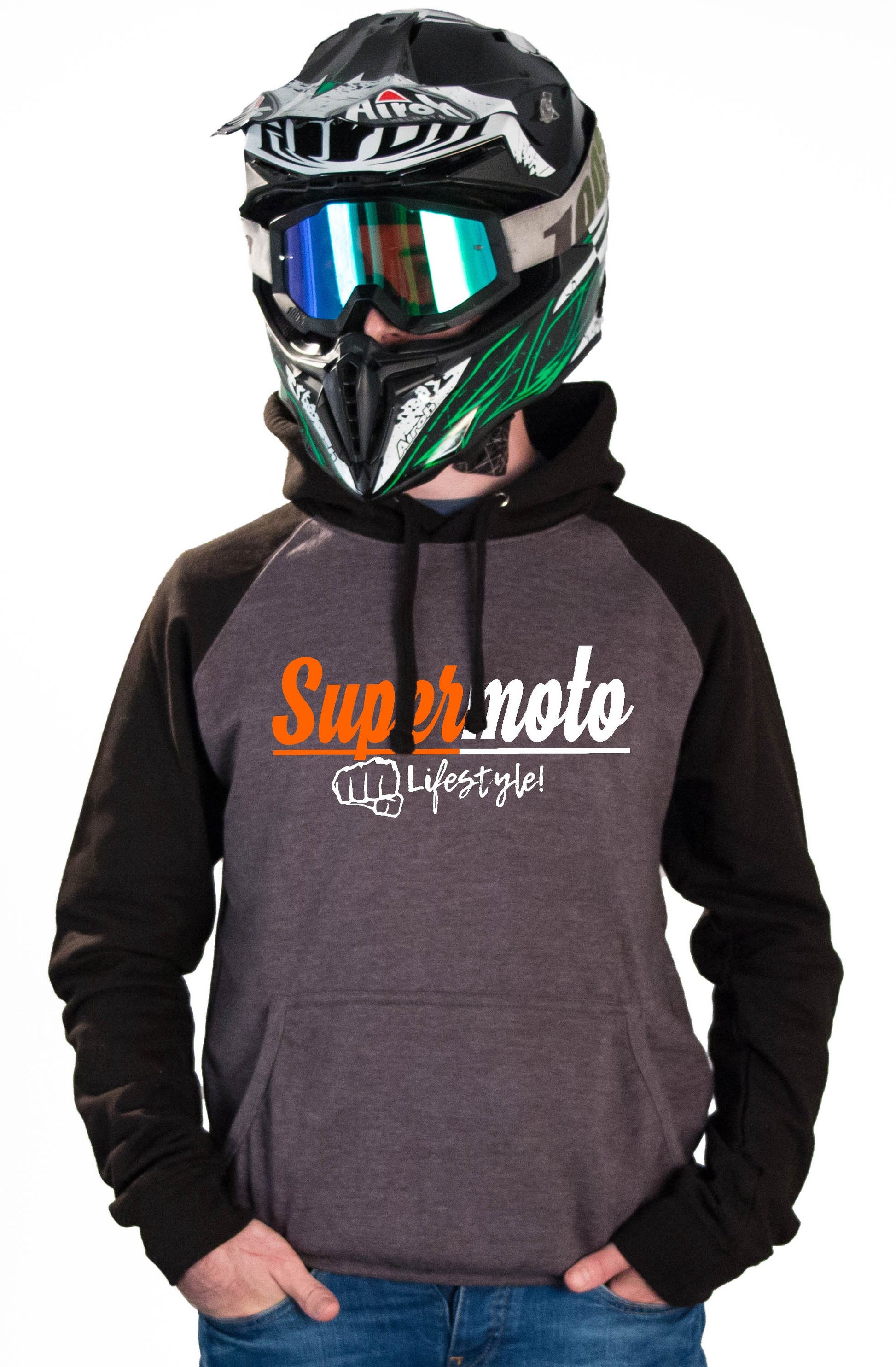 SM LIFESTYLE - CHARCOAL HOODIES - Thebrapshop