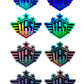 TBS SHIELD HOLOGRAPHIC STICKERS - Thebrapshop
