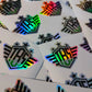 TBS SHIELD HOLOGRAPHIC STICKERS - Thebrapshop